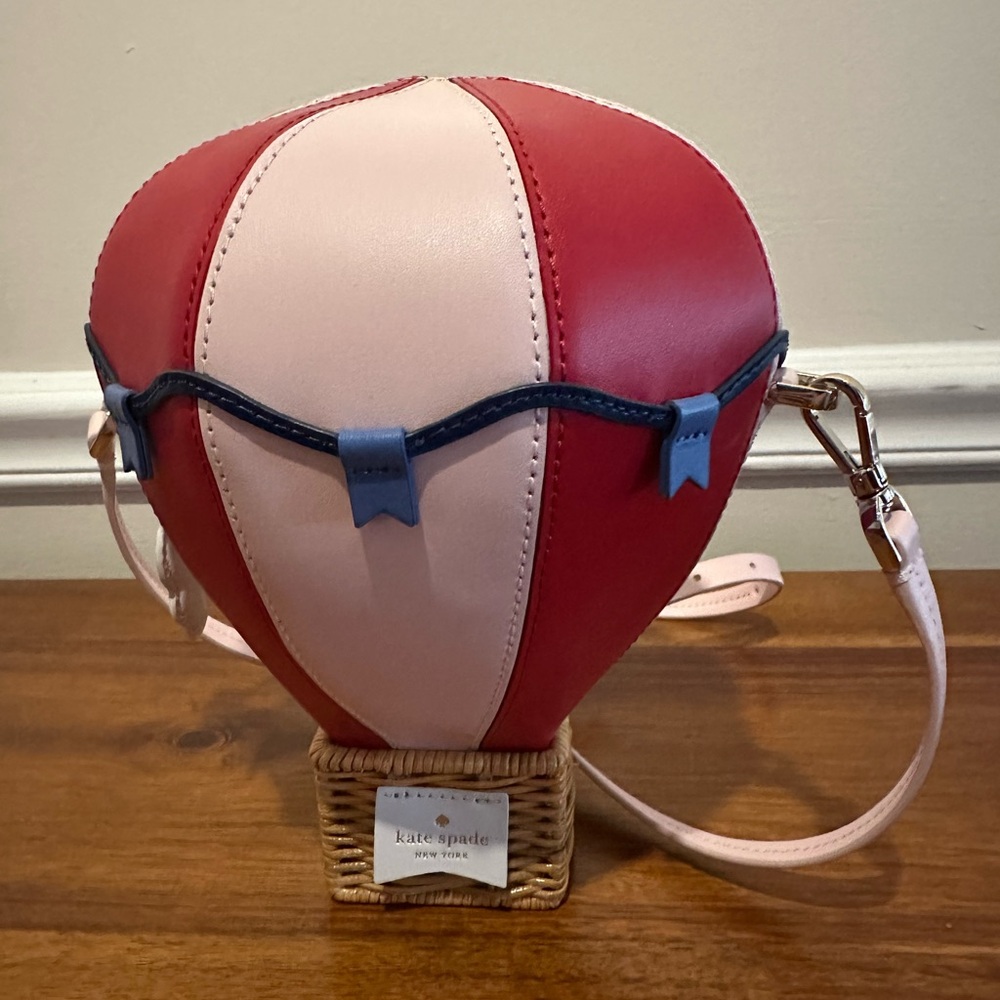 Kate Spade Red and Pink Hot Air Balloon Bag